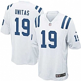 Nike Men & Women & Youth Colts #19 Johnny Unitas White Team Color Game Jersey,baseball caps,new era cap wholesale,wholesale hats